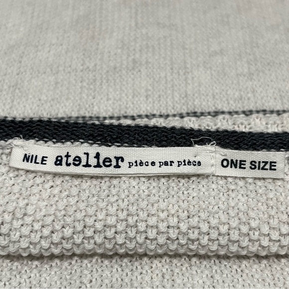 Nile Atelier Cotton Blend Knit Infinity Scarf - Picture 6 of 8